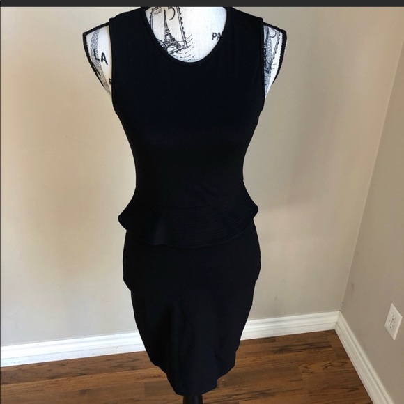 Theory Dellera Black Stretch Knit Sheath Dress - Picture 4 of 8